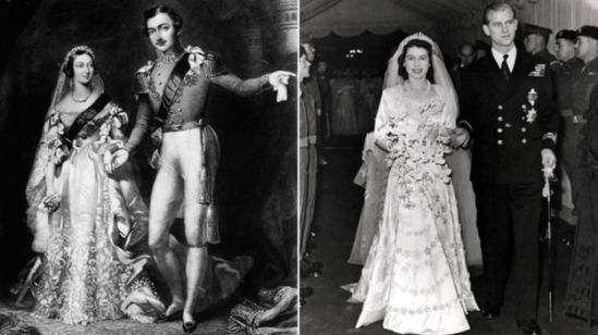 Vitória casou-se com o príncipe Albert em 10 de Fevereiro de 1840 com 21 anos. Eles ficaram casados por 20 anos, antes da morte dele em dezembro de 1861. Elizabeth se casou com Duque de Edimburgo, em 20 de novembro de 1947, também com 21 anos. Eles estão casados há quase 68 anos.