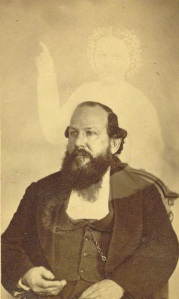 Robert Bonner e o fantasma de sua esposa. Entre 1862-1875.