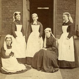 Enfermeiras do Great Ormond Street Hospital , 1878.