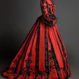 Vestido de dia de 1860.
